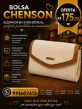 Bolsa Feminina Chenson Transversal Textura Trançada