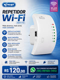 Repetidor Wi-Fi Sem Fio Knup 2.4GHz WLAN - 300Mbps