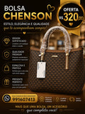 Bolsa Feminina Chenson Monograma Clássica - Marrom
